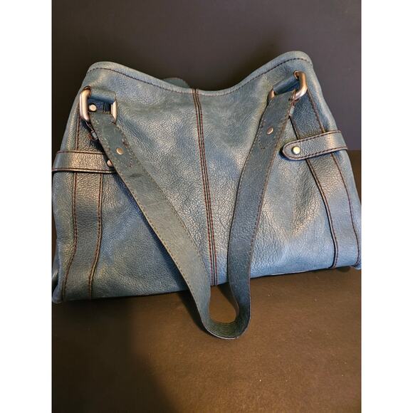 Fossil Vintage Green Leather Pocketbook Purse EUC - Picture 4 of 11